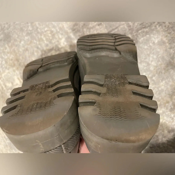 Sperry Saltwater Quilted Grey Silver Polka Dot Duck Boots STS92449 Womens Size 5 - Picture 7 of 9